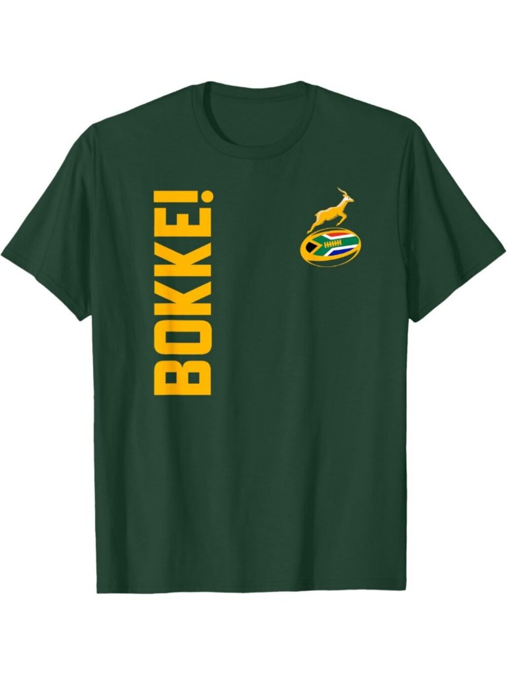 South African Flag Rugby T-Shirt for Men, Women & Kids - Unique Back Print Tee